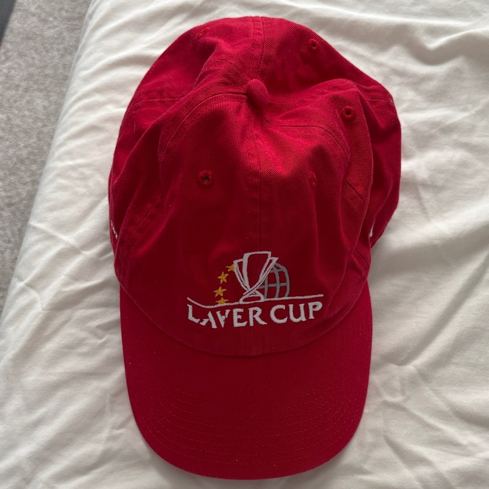 Red Laver Cup Baseball Cap - never worn!